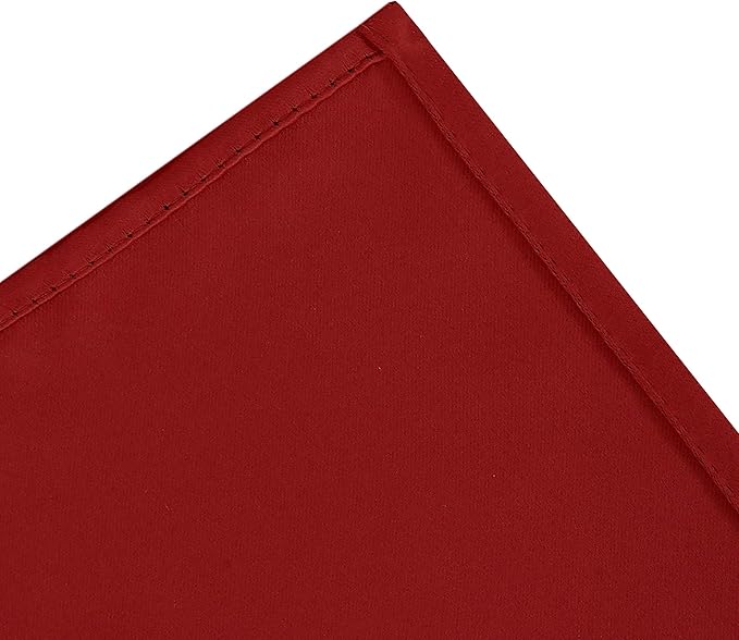 LEMOMO Red Blackout Curtains 34 x 84 Inch Length/Set of 2 Curtain Panels/Thermal Insulated Room Darkening Blackout Curtains for Bedroom