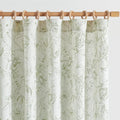 jinchan Floral Curtains 108 Inch Length Sage Green Flower Linen Farmhouse Curtain for Living Room French Country Vintage Curtain Rod Pocket Curtains Set 2 Panels Floral Printed