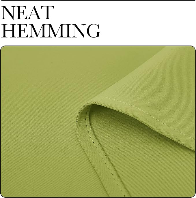 NICETOWN Window Curtains Blackout Drapes, Fresh Green, 1 Pair, 52 by 84-Inch, Thermal Insulated Solid Rod Pocket Blackout Curtains/Draperies for Living Room