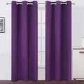 LEMOMO Purple Thermal Blackout Curtains/38 x 84 Inch/Set of 2 Panels Room Darkening Curtains for Bedroom