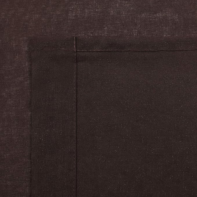 DWCN Brown Sheer Curtains Semi Transparent Voile Rod Pocket Curtains for Bedroom and Living Room, 42 x 63 inches Long, Set of 2 Panels