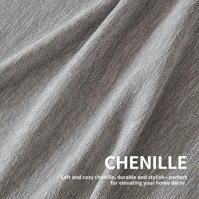 Couch Cover for Dogs, Boho Sofa Covers for 2 Cushion Couch, Chenille Sofa Slipcover for Pets Washable, L-Shape Sectional Couch Loveseat Cover Soft Throw Blankets with Tassels(71x102,Grey)