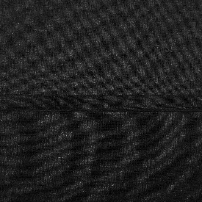 DWCN Black Sheer Curtains Semi Transparent Voile Rod Pocket Curtains for Bedroom and Living Room, 52 x 108 inches Long, Set of 2 Panels