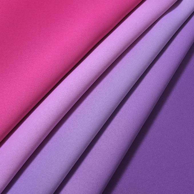 Yakamok Ombre Pink and Purple Curtains for Bedroom, Gradient Room Darkening Curtains, Grommet Thermal Insulated Light Blocking Window Drapes/Curtain for Living Room,52 x 84 Inch,2 Panels