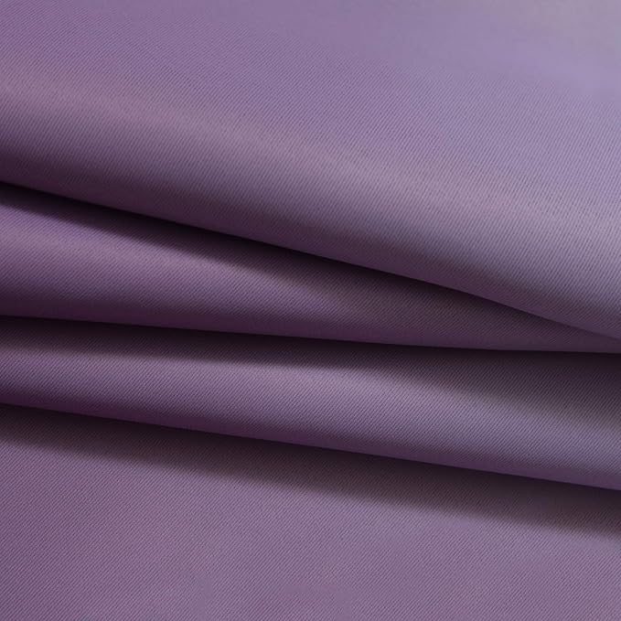 Yakamok Room Darkening Ombre Curtains 84 Inch Length, Purple and Greyish White Thermal Insulated Gradient Color Curtains,Light Blocking Grommet Window Drapes for Bedroom,52 Inch Width,2 Panels