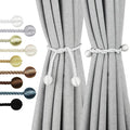 Curtain Tiebacks Outdoor Elegant Decorative Tie Backs Modern Rope Tiebacks for Drapes Window Curtain Holdbacks for Draperies (White, 2)