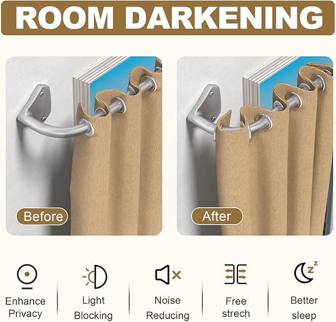 GXOACKJ Silver Curtain Rods for Windows 28 to 48 inch, 5/8 inch Adjustable Wrap Around Blackout Curtain Rods for Bedroom & Outdoor