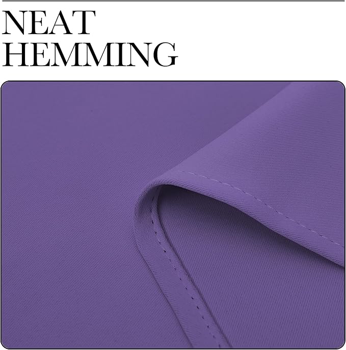 NICETOWN Blackout Curtains for Bedroom, Blackout Curtain Panels, Lilac Purple, 1 Pair, 42 by 45-inch, Window Treatment Energy Saving Thermal Insulated Solid Rod Pocket Blackout Drapes/Draperies