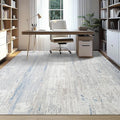 Washable Rug 6x9 Area Rugs for Living Room- Modern Abstract Rugs for Bedroom,Dining Room, Large Soft Low Pile Carpet with Non Slip Rubber Backing,Neutral Accent Rug for Nursery Home Office