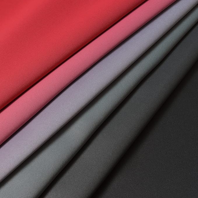 Yakamok Blackout Ombre Black and Red Curtains for Bedroom,Room Darkening Grommet Thermal Insulated Full Light Blocking Window Drapes/Curtains for Living Room,52 x 72 Inch,2 Panels