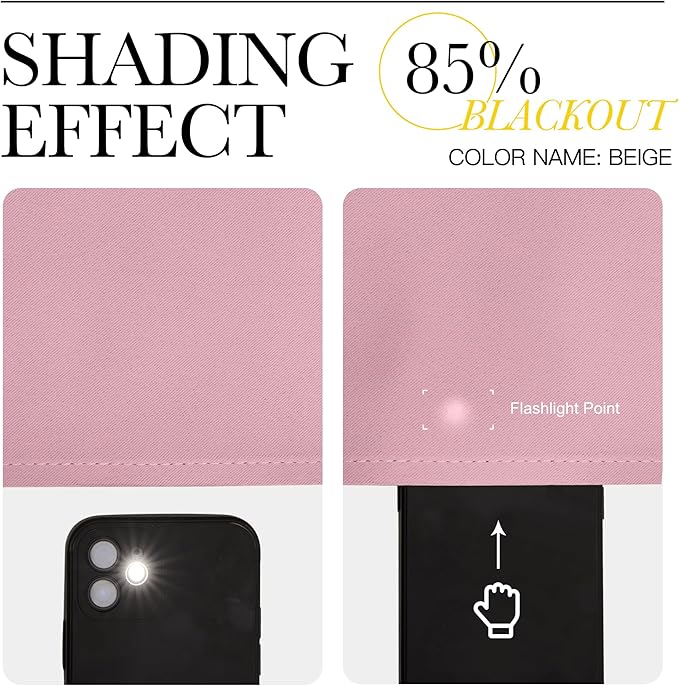 NICETOWN Crystal Pink Blackout Draperies Curtains - Window Treatment Thermal Insulated Solid Grommet Blackout Curtains/Drapes for Bedroom (Set of 2 Panels, 52 by 72 Inch, Crystal Pink)