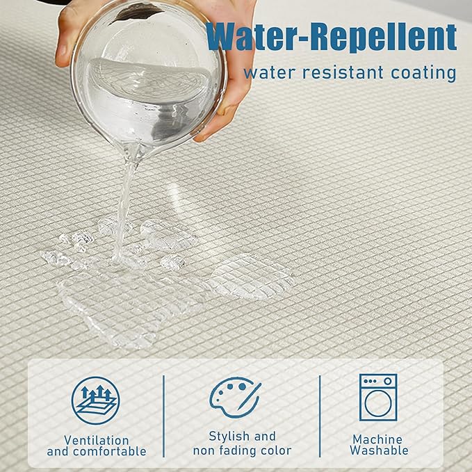 Water Repellent Sofa Seat Cushion Covers Durable Sofa Cushion Cover Spandex Elastic Furniture Protector for Settee Seat for Replacement in Livingroom Large