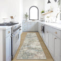 2'6''x8' Runner Rugs Washable Rug: Modern Abstract Hallway Runner Rug Indoor Soft Low Pile Thin Carpet Anti-Skid Non-Shedding Carpets for Kitchen, Entryway, Laundry, Bedroom - Multi Color