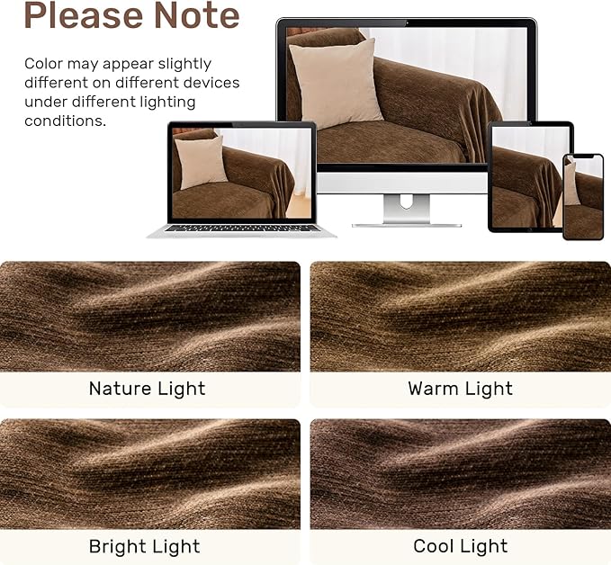 Sectional Couch Covers, 2 Pieces Washable L Shaped Couch Covers Sofa Blanket for Dogs Pet Friendly Sectional Sofa Slipcovers Furniture Covers,71"x 102"+ 71"x 110",(Large,Coffee)