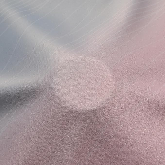 Estelar Textiler Pink and Grey Ombre Blackout Curtains 90 Inches Long 2 Panels Set,Thermal Insulated Drapes for Bedroom, Full Light Blocking Energy Saving Grommet Curtains for Living Room,52Wx90L