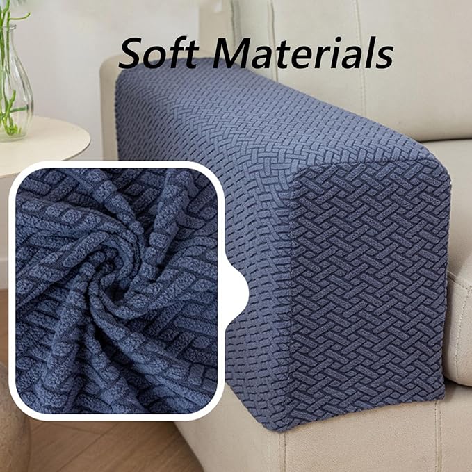 Soothing Home Sofa Covers, Sofa Hero Covers, Wear-Resistant Universal Couch Covers Washable Stretch Sectional Couch Cushion Covers (Orange,Arm Rest Covers 2pcs)