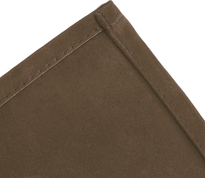 LEMOMO Brown Blackout Curtains 52 x 63 Inch Length/Set of 2 Curtain Panels/Thermal Insulated Room Darkening Curtains for Bedroom and Living Room