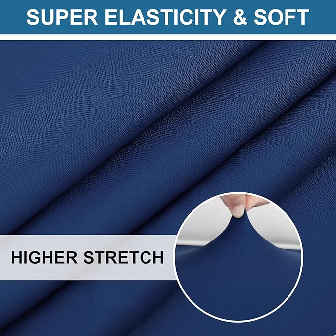 Smiry Printed Couch Cushion Covers, Stretch Soft Couch Covers for Sofa, Washable Non-Slip Sofa Slipcover Furniture Protector for Indoor and Outdoor (1 Pack, Navy)