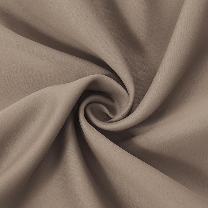 LEMOMO Cappuccino Thermal Blackout Curtains/52 x 95 Inch/Set of 2 Panels Room Darkening Curtains for Bedroom
