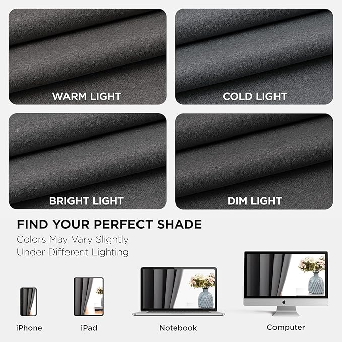 Joydeco Blackout Curtains 63 Inch Length 2 Panels Set, Thermal Insulated Long Drapes 2 Burg, Room Darkening Grommet Drapes for Living Room Bedroom Window