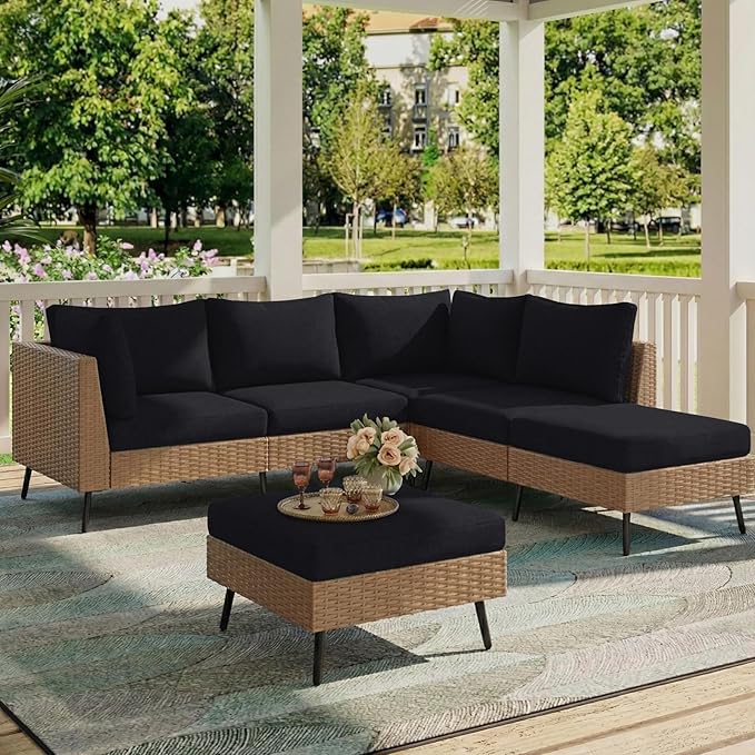 hyha Milk Silk Couch Cushion Covers, Soft Magic Sofa Covers Washable for 3 Cushion Couch, Stretch Sectional Outdoor Cushion Covers for Patio Furniture with Elastic Bottom(3 Packs, Black)