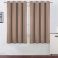 LEMOMO Cappuccino Thermal Blackout Curtains/52 x 54 Inch/Set of 2 Panels Room Darkening Curtains for Bedroom