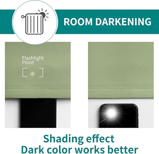BGment Room Darkening Curtains 84 Inches Long - Grommet Thermal Insulated Drapes Window Treatment Curtains for Bedroom, 2 Panels, 70 x 84 Inch, Grass Green