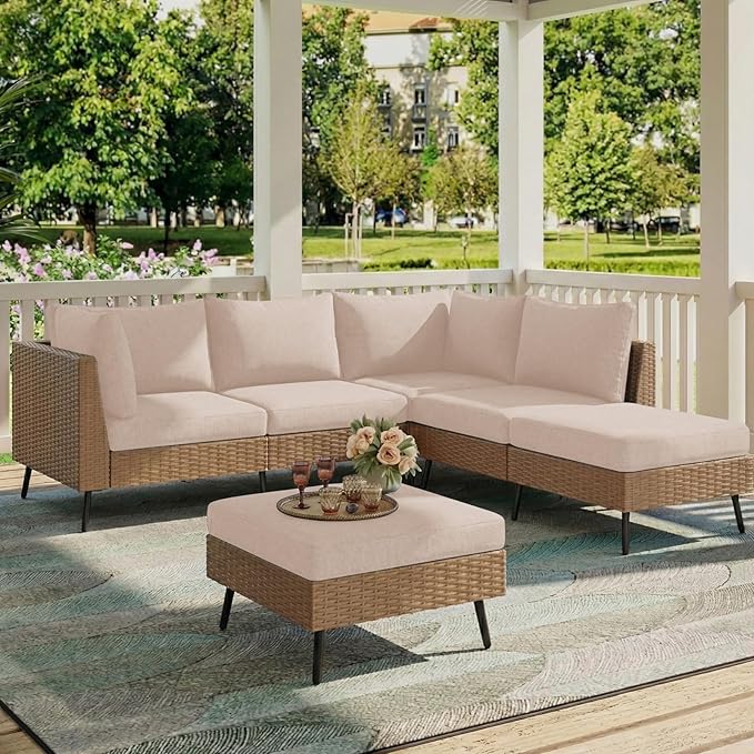 hyha Milk Silk Couch Cushion Covers, Soft Magic Sofa Covers Washable for 3 Cushion Couch, Stretch Sectional Outdoor Cushion Covers for Patio Furniture with Elastic Bottom(3 Packs, Taupe)