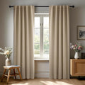 Deconovo Blackout Curtains, Thermal Insulated, W42 x L84 2 Panels, Back Tab, Machine Washable, Room-Darkening Drapes for Bedroom/Living Room Khaki