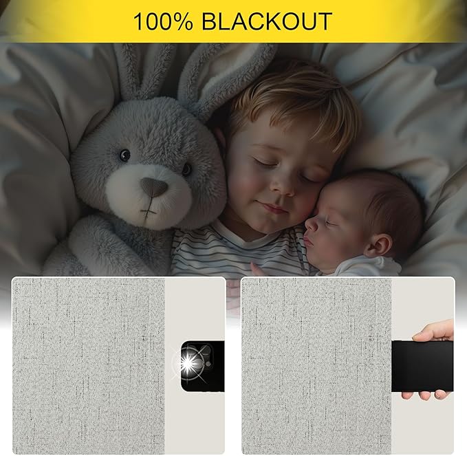 Pitalk Light Grey Blackout Curtain Panels 90 Inches Long for Bedroom 2 Panel Sets Rod Pocket Back Tab Room Darkening Linen Textured Dark Out Drapes for Living Room Thermal 52x90 in Length Dove Gray