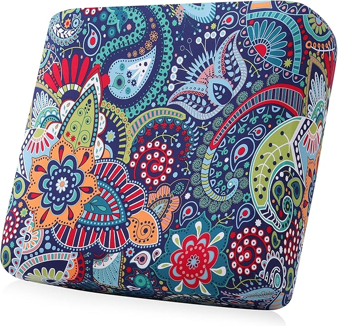 Smiry Printed Couch Cushion Covers, Stretch Soft Couch Covers for Sofa, Washable Non-Slip Sofa Slipcover Furniture Protector for Indoor and Outdoor (Backrest L, Blue Green)