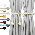 Curtain Tiebacks Outdoor Elegant Decorative Tie Backs Modern Rope Tiebacks for Drapes Window Curtain Holdbacks for Draperies (Cream, 2)