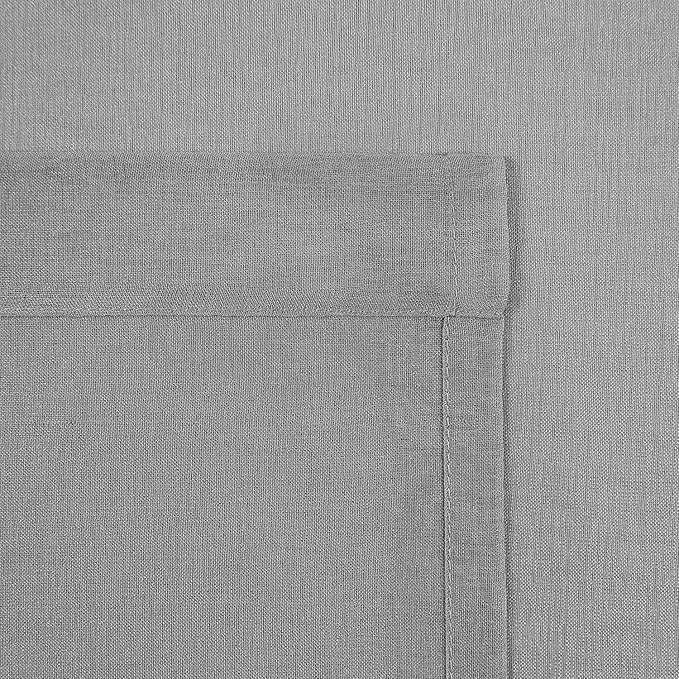 DWCN Grey Sheer Curtains for Kitchen Windows - Rod Pocket Semi Transparent Voile Tier Curtains for Bedroom, Living Room, Farmhouse, 36 x 36 inches Long, Set of 2 Panels