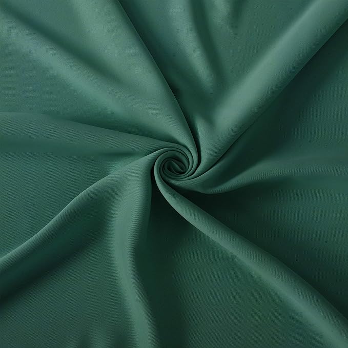 LEMOMO Green Blackout Curtains 34 x 63 Inch Length/Set of 2 Curtain Panels/Thermal Insulated Room Darkening Blackout Curtains for Bedroom